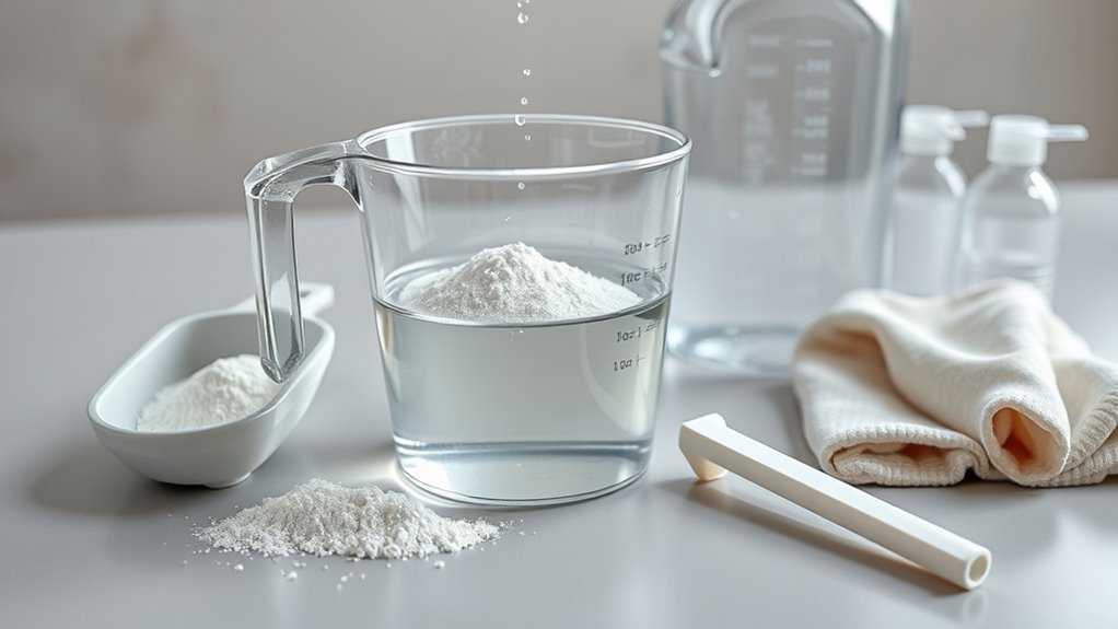 mix tsp solution carefully