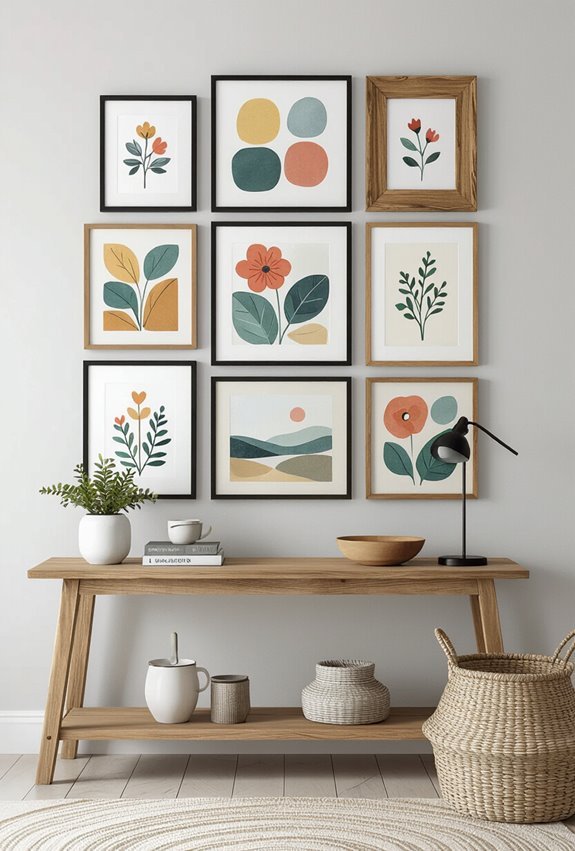 mixed frames matte varnish