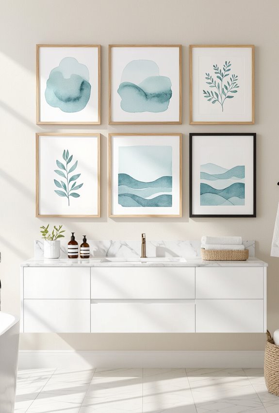 mixed spa inspired bathroom gallery
