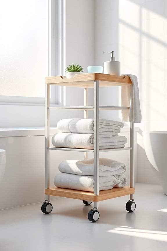 mobile bathroom storage solution