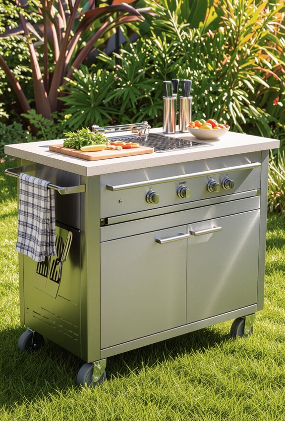mobile customizable outdoor kitchen