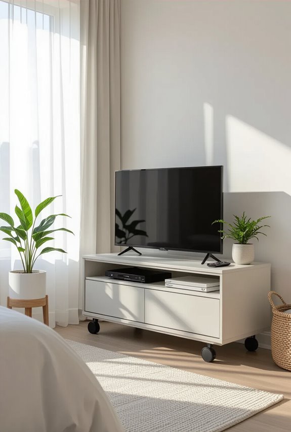 mobile tv on cart