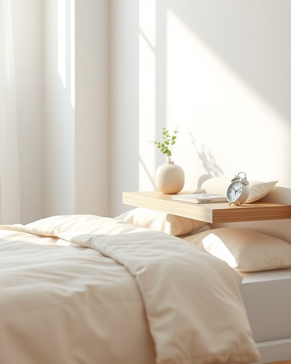 modern airy bedroom solution