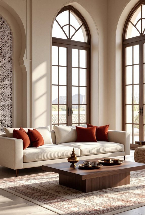 modern arabic fusion living room