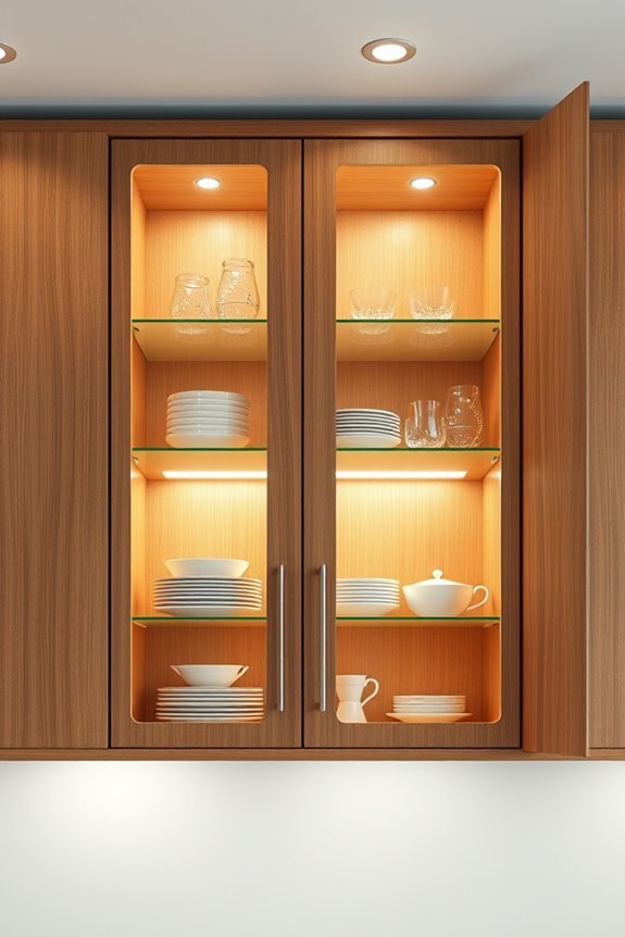 modern cabinet strip lighting