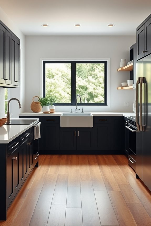 modern farmhouse black elegance