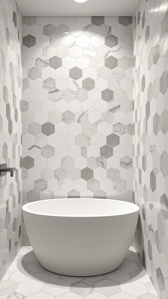 modern geometric bathroom designs