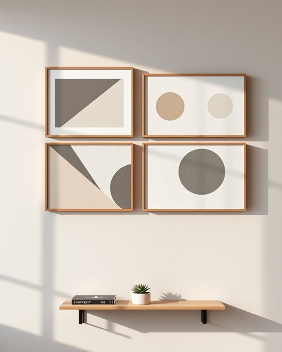 modern geometric wall decor