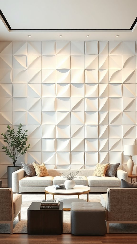 modern geometric wall design