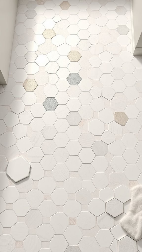 modern hexagonal bathroom designs