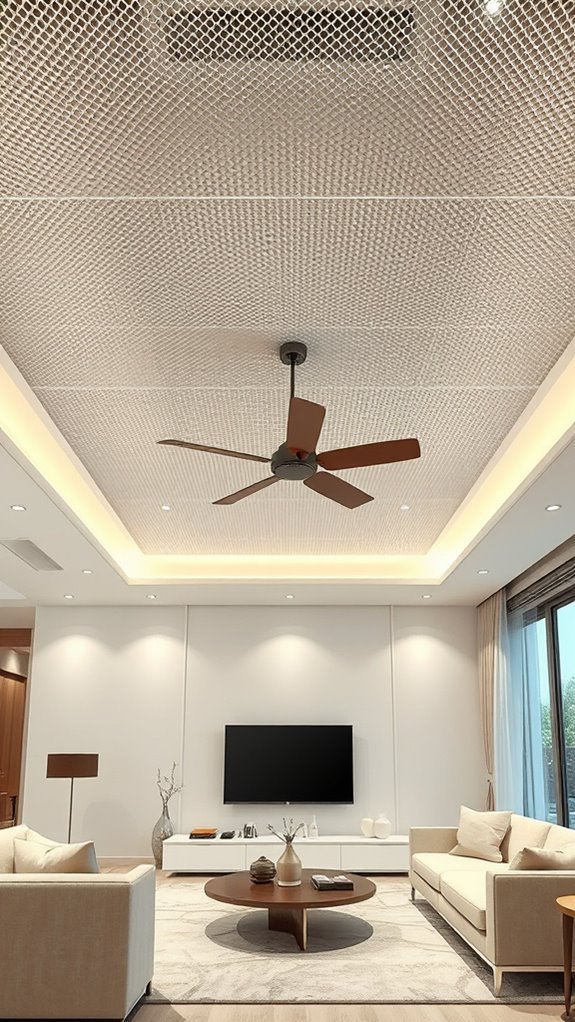 modern mesh ceiling design