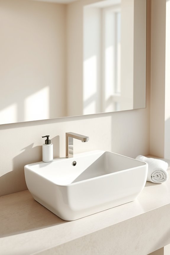 modern minimalist bathroom sinks