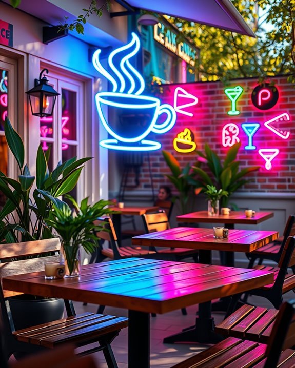 modern neon sign appeal