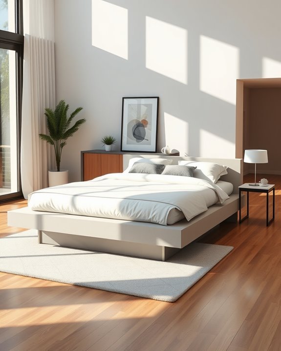 modern platform bed aesthetics