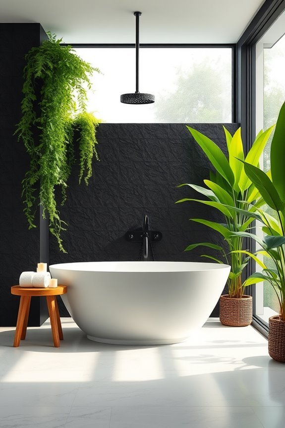 modern shower wall oasis