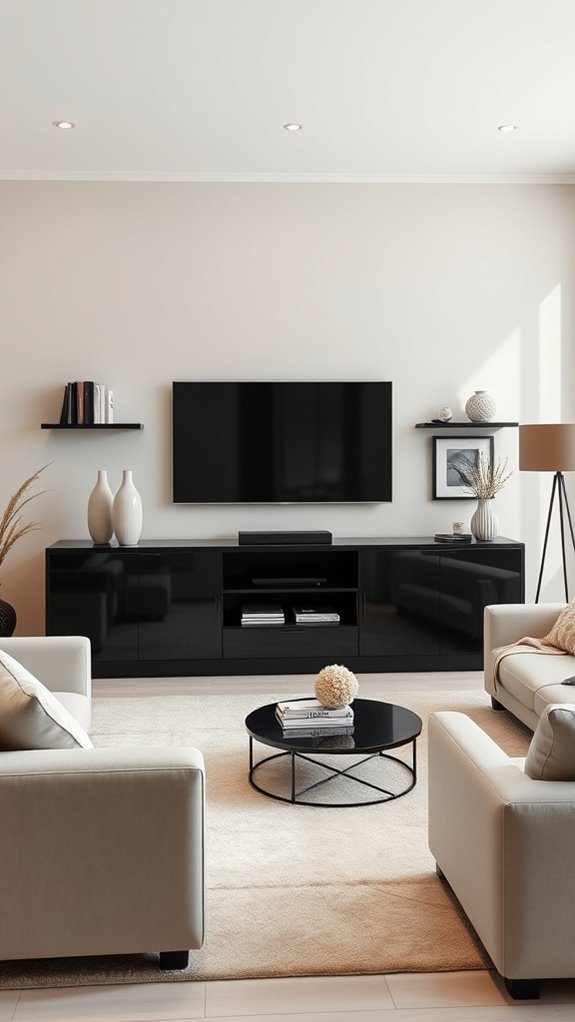 modern sleek black design