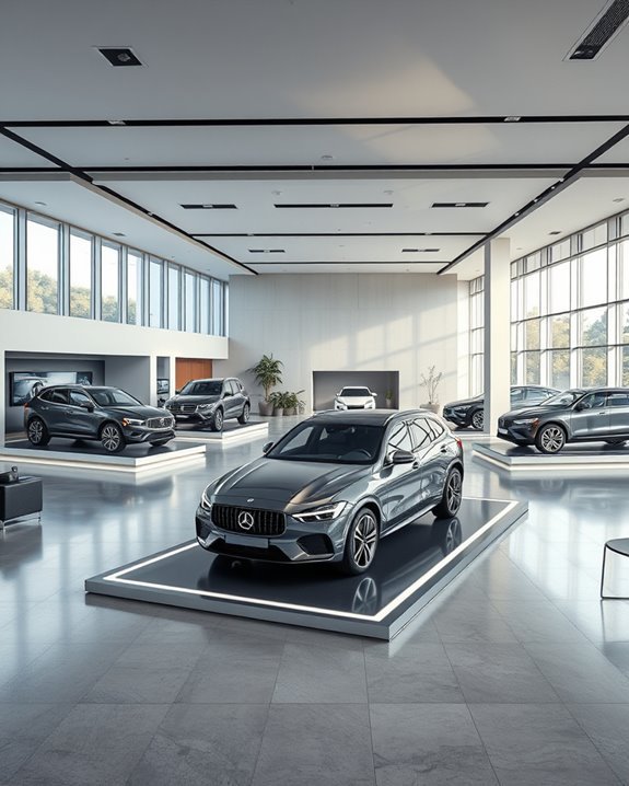 modernized car showroom experience