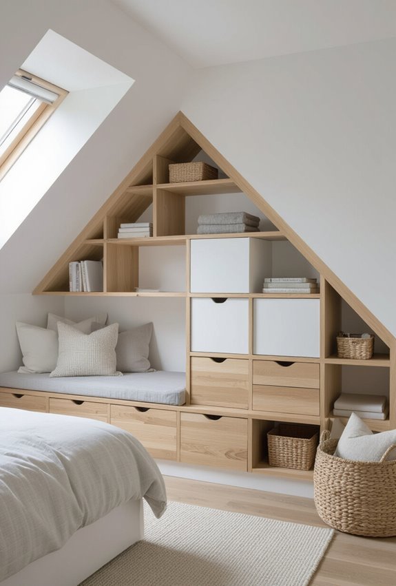modular angled cube storage