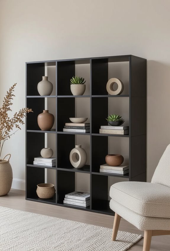 modular black cube storage