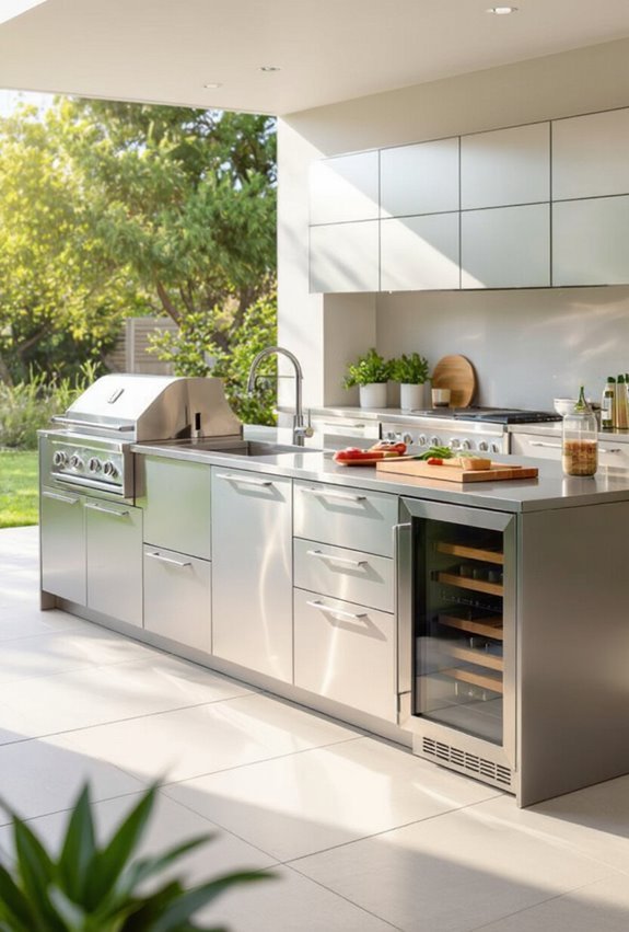 modular convertible stackable outdoor kitchen