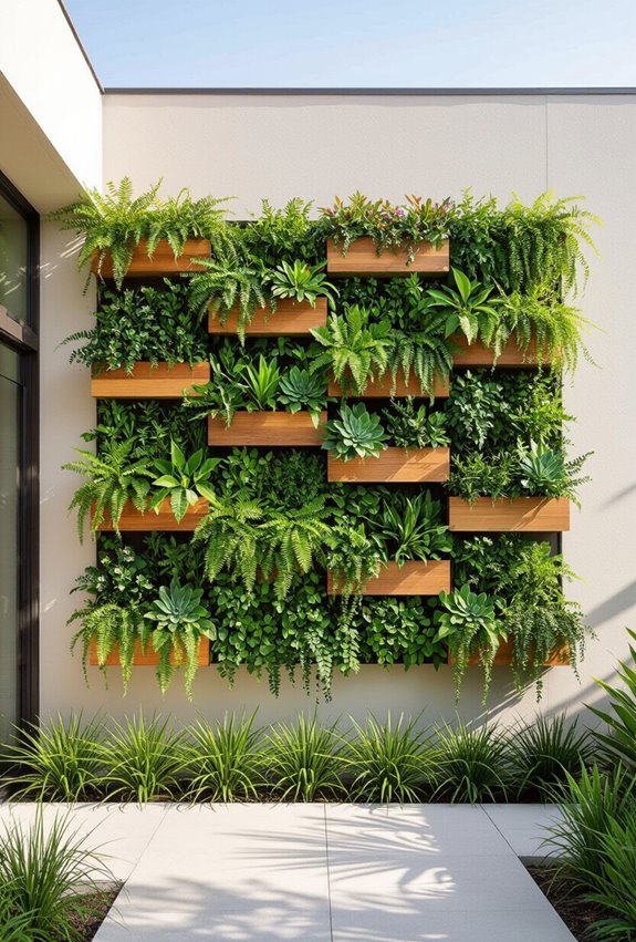modular irrigated vertical greenery
