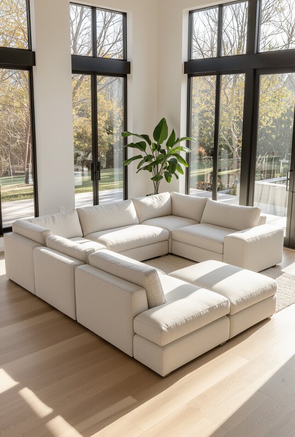 modular l shaped couch flexibility