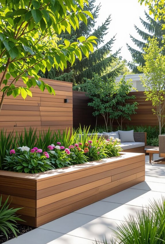 modular raised planters maximize greenery
