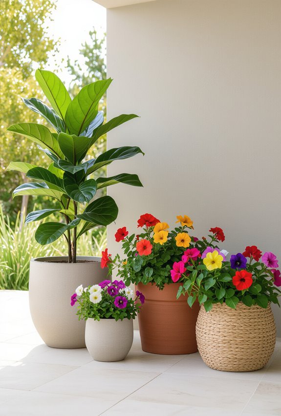 modular seasonal potted displays