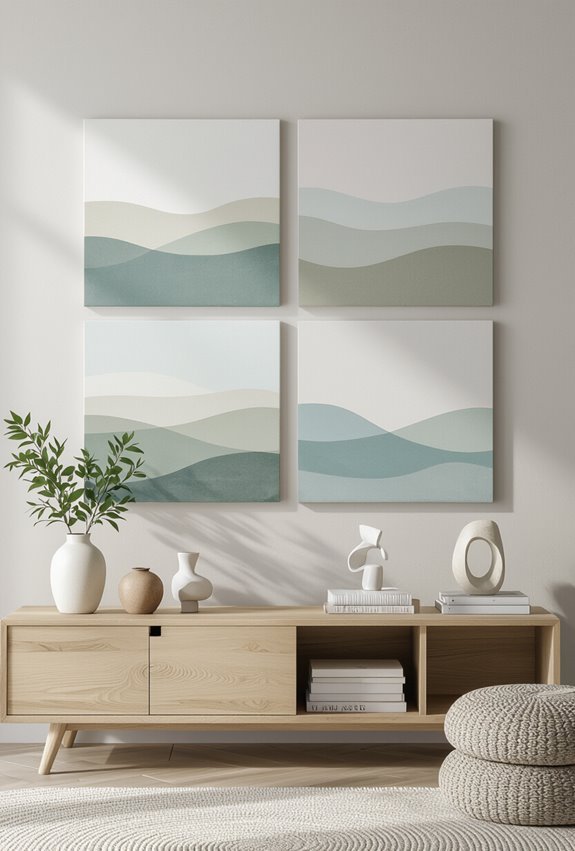 modular square gallery wall