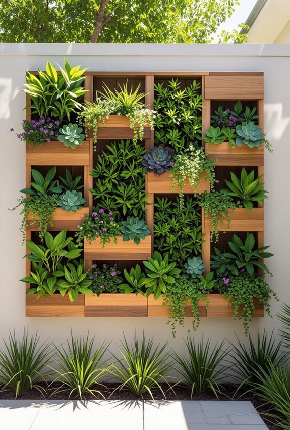 modular vertical moss planters