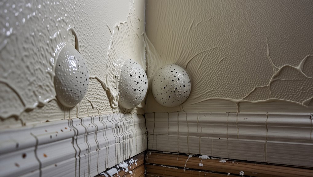 moisture induced paint bubbling