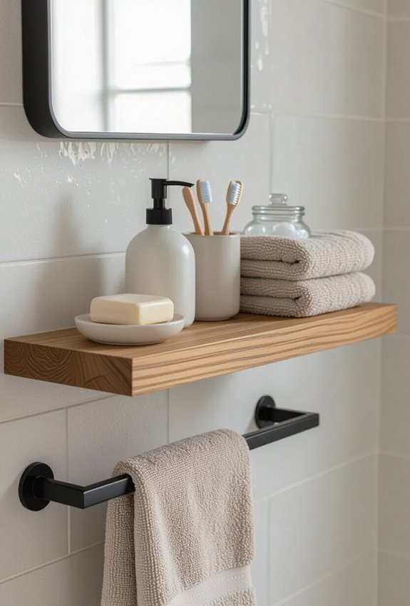 moisture resistant bathroom shelving options