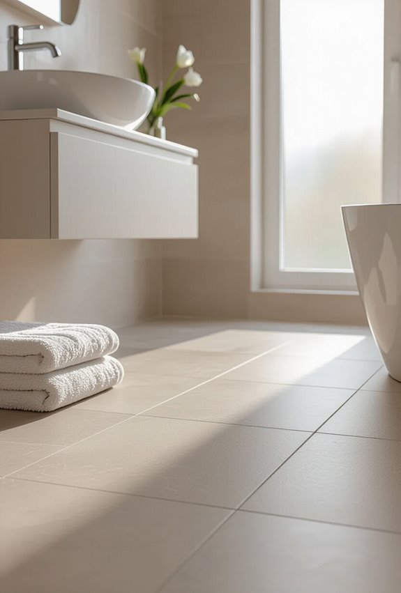 moisture resistant compact bathroom flooring