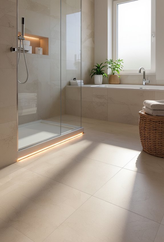 moisture resistant radiant heated floors