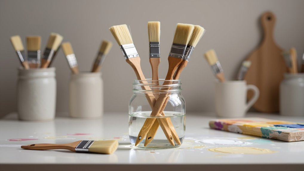 moisture retention for brushes