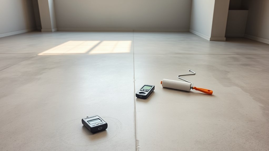 monitor concrete moisture levels