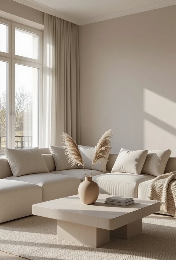 monochromatic layered textured calmness