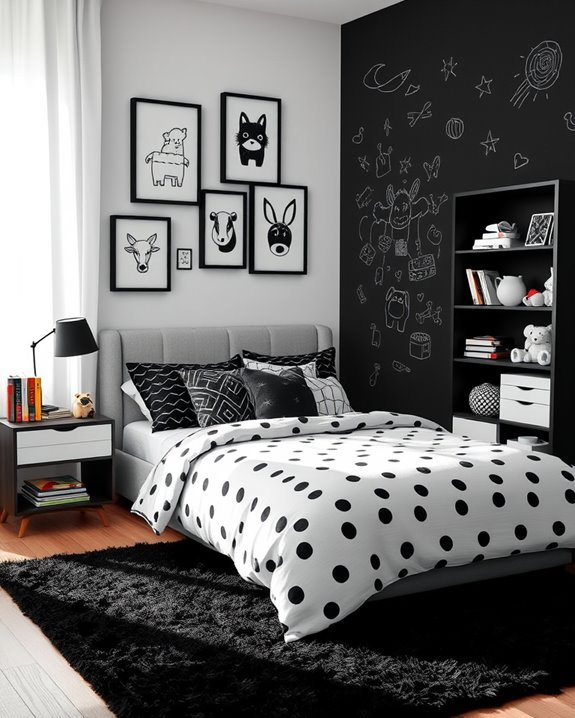 monochrome accessories for children