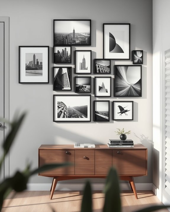 monochrome art for interiors
