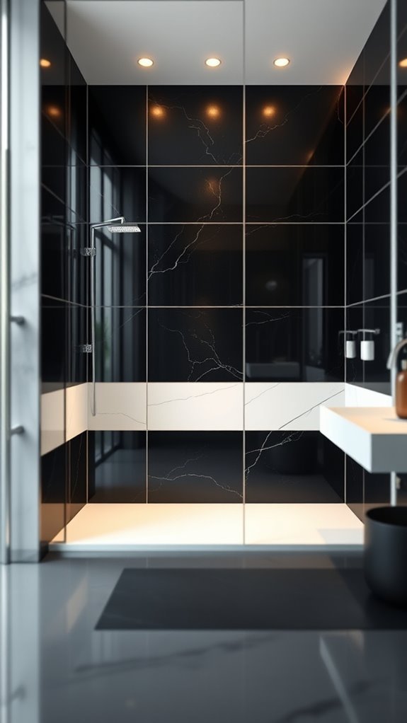 monochrome elegance in bathrooms