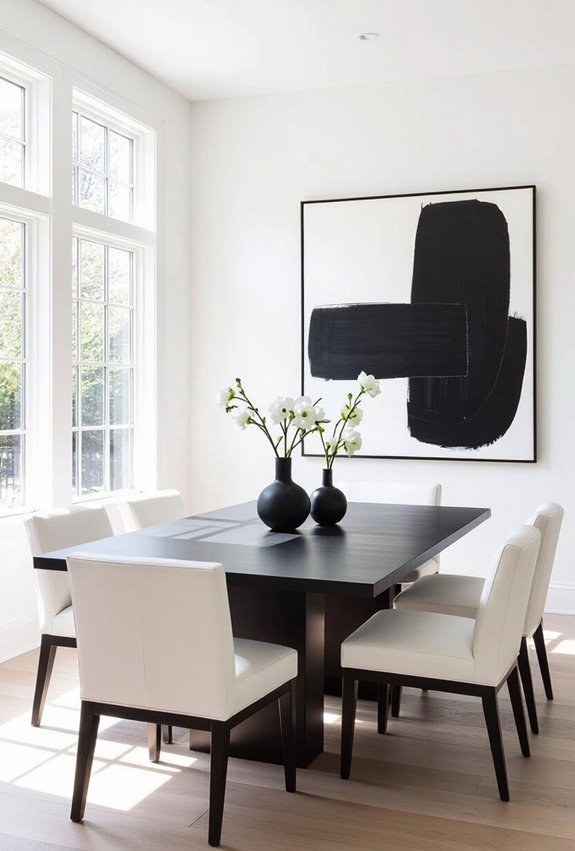 monochrome gallery with contrast