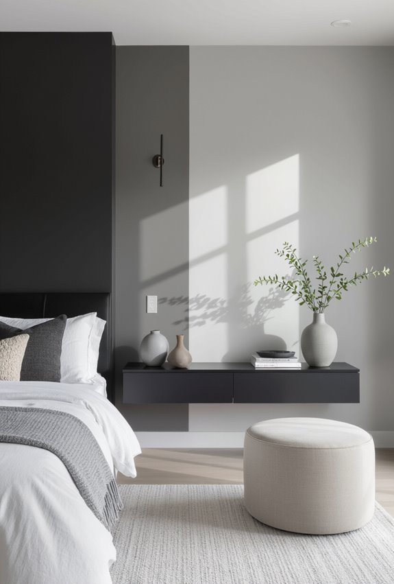 monochrome sheen contrast detailing