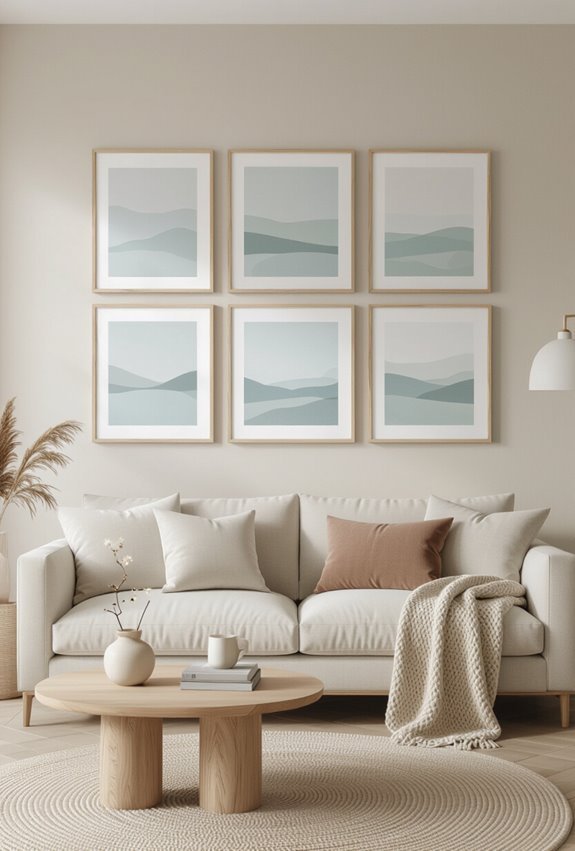 monochrome size based arrangement