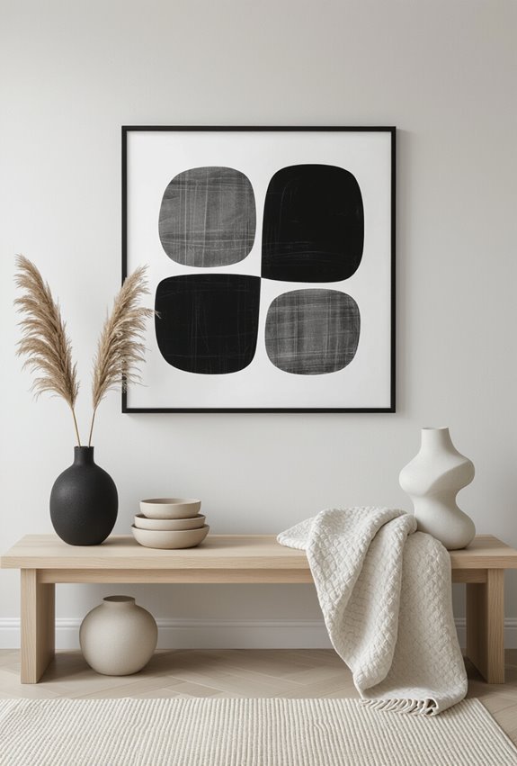 monochrome textured abstract anchors
