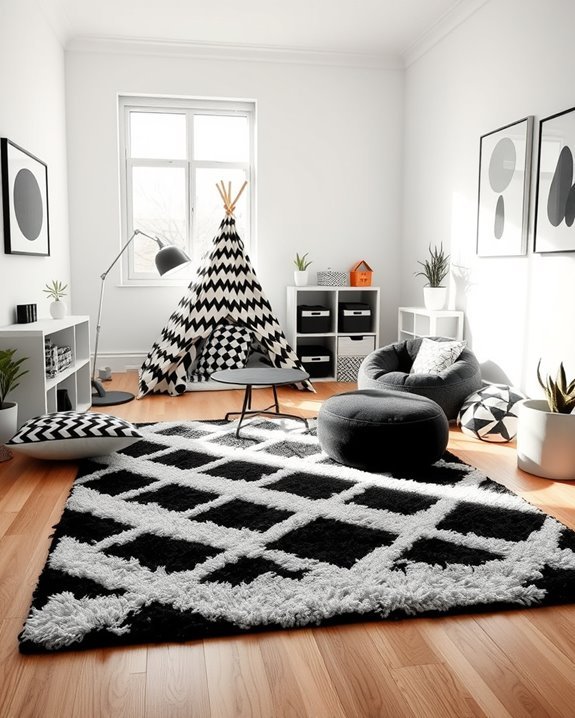 monochrome toy organization solutions