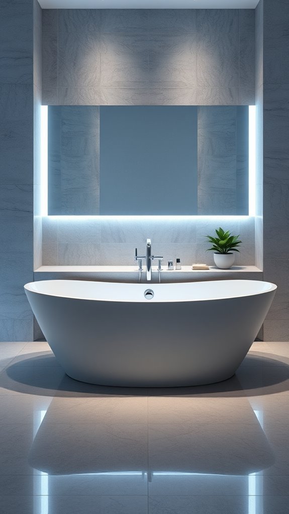 mood lighting bathtubs relaxation