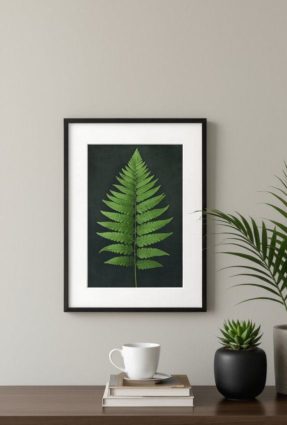 moody framed botanical prints