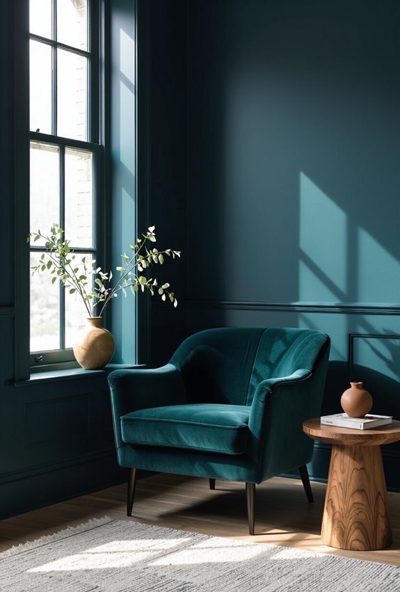 moody jewel toned cozy contrast