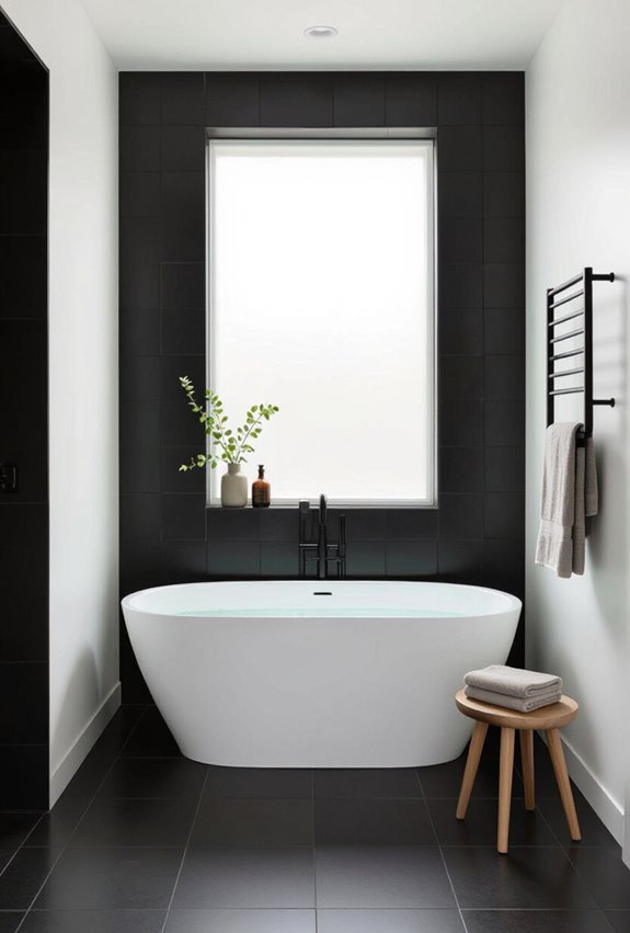 moody layered dark tile contrasts