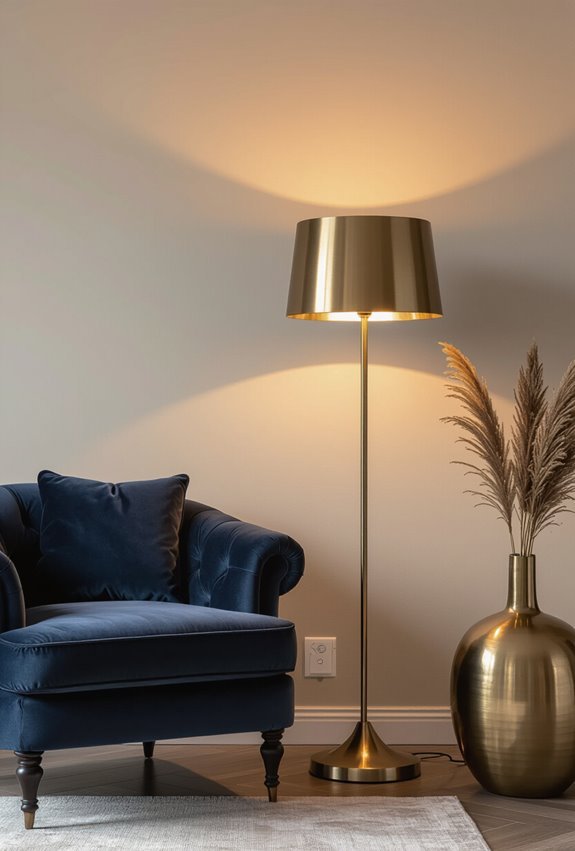 moody metallic lamps elevate ambiance